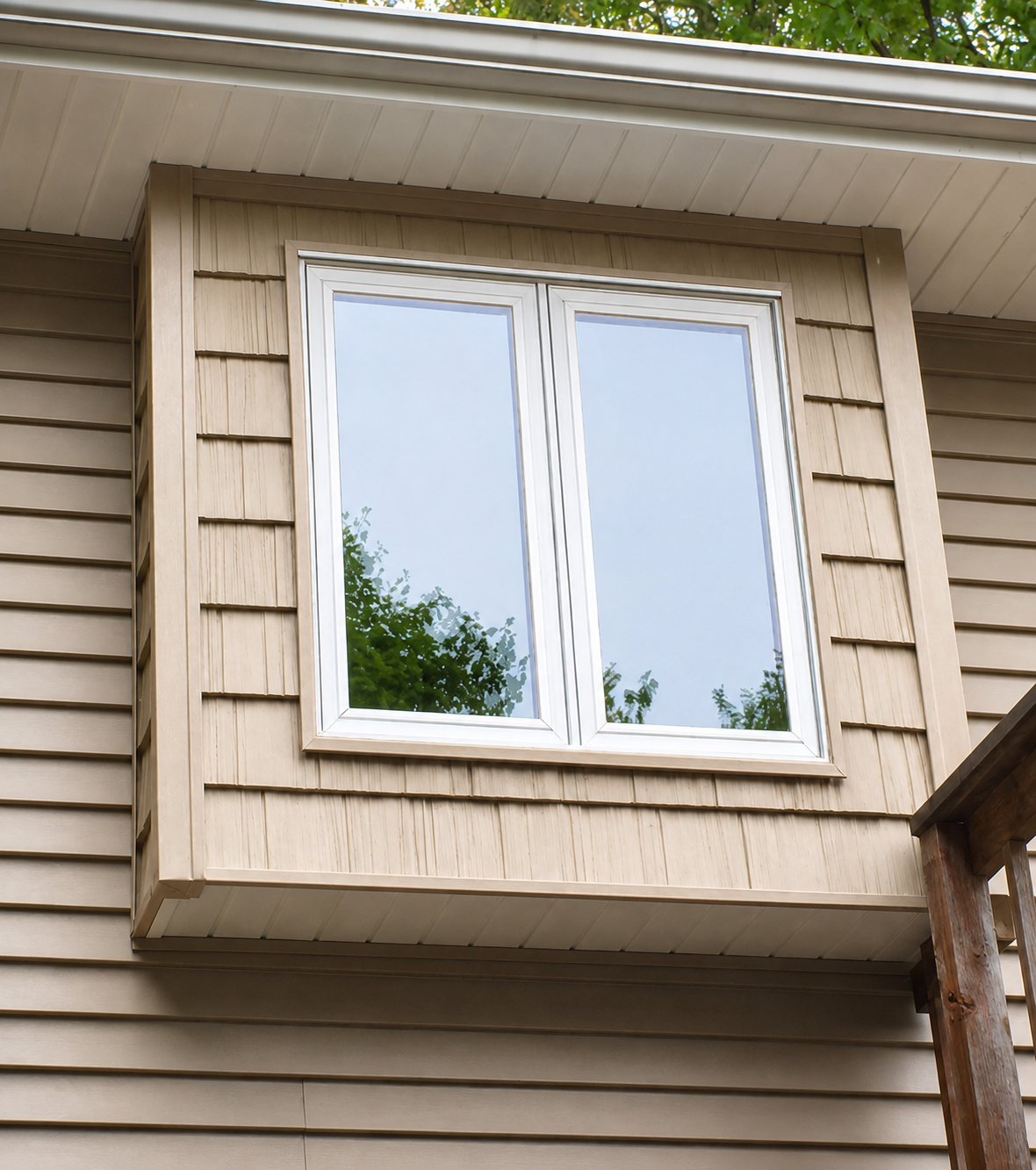 Energy-efficient replacement window installed by Capital Siding, Windows & Roofing on a residential home in Minnesota and Wisconsin.